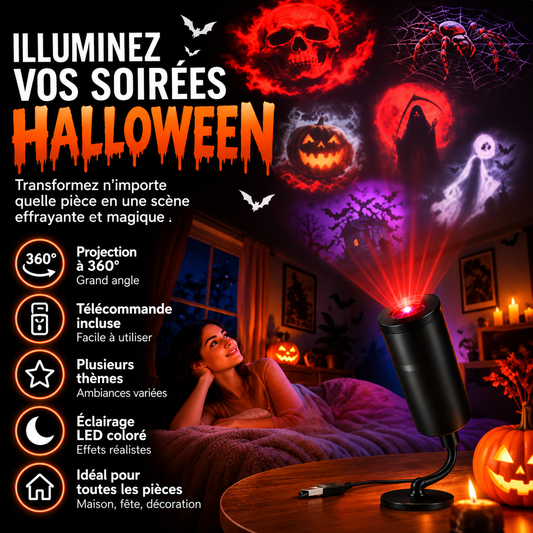 Projecteur Halloween 360°